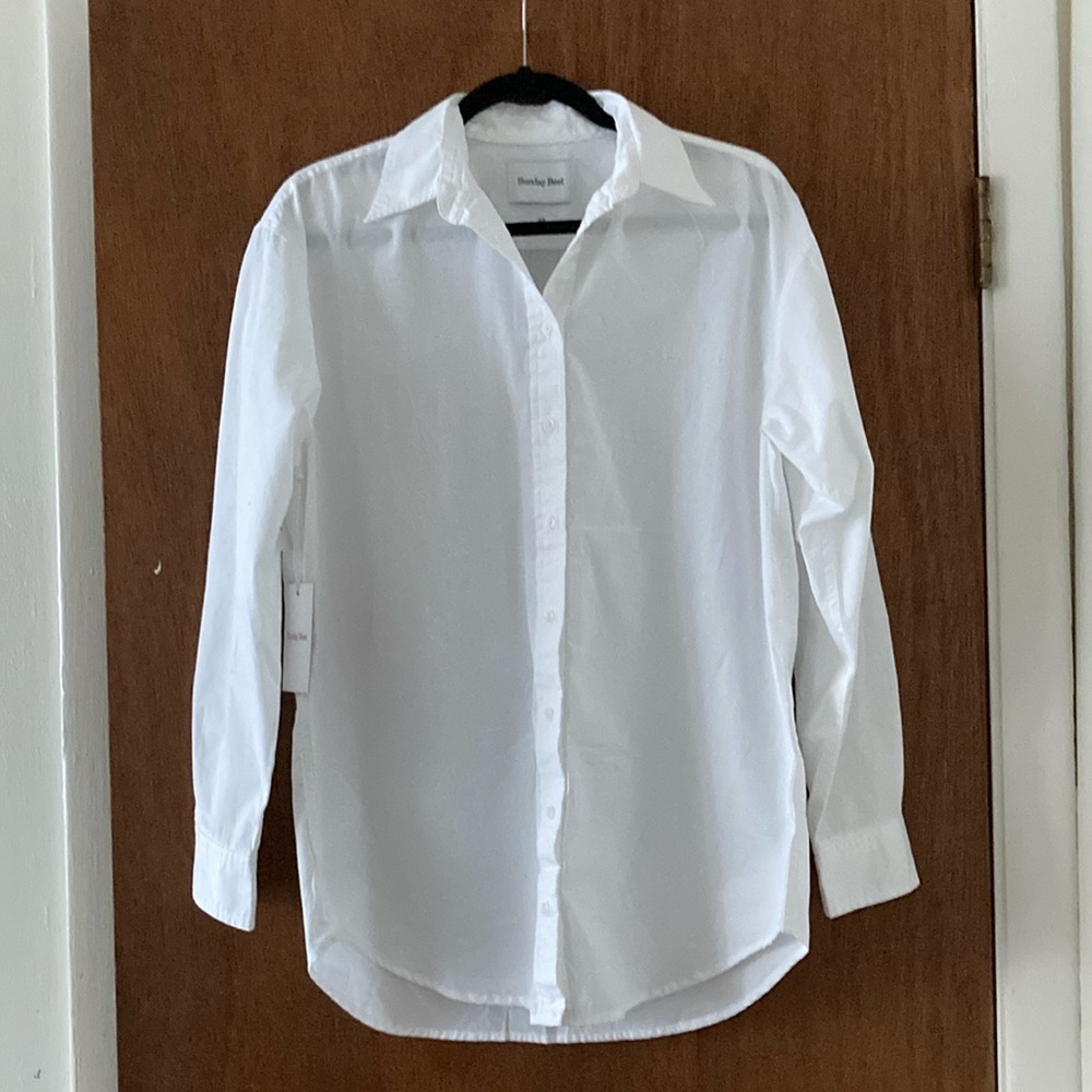 NWT Aritzia White Button Down Shirt